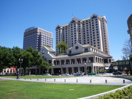 Plaza de Cesar Chavez in San Jose California